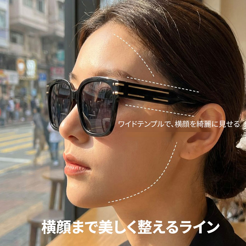 【小顔効果・新レトロ主義】Eterlens | 重厚感TRフレーム【Retro-Icon】| 高精細偏光レンズ | 疲れを隠す | 一瞬でモデルのようなオーラを放つ | 偏光サングラス・男女兼用
