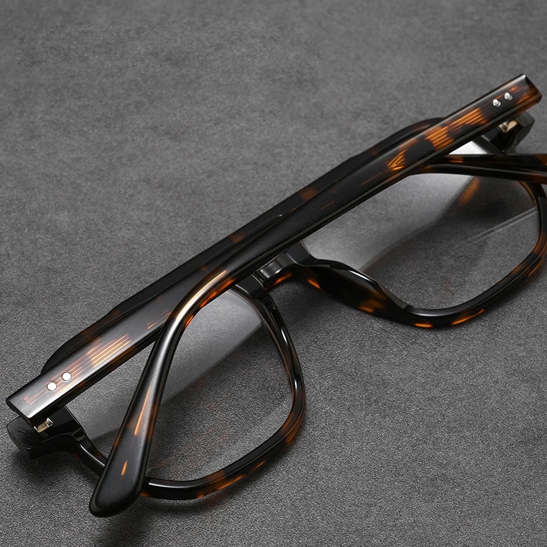 Eterlens｜アビエーターダブルブリッジリベットメガネ｜度付き対応｜レトロでエレガント