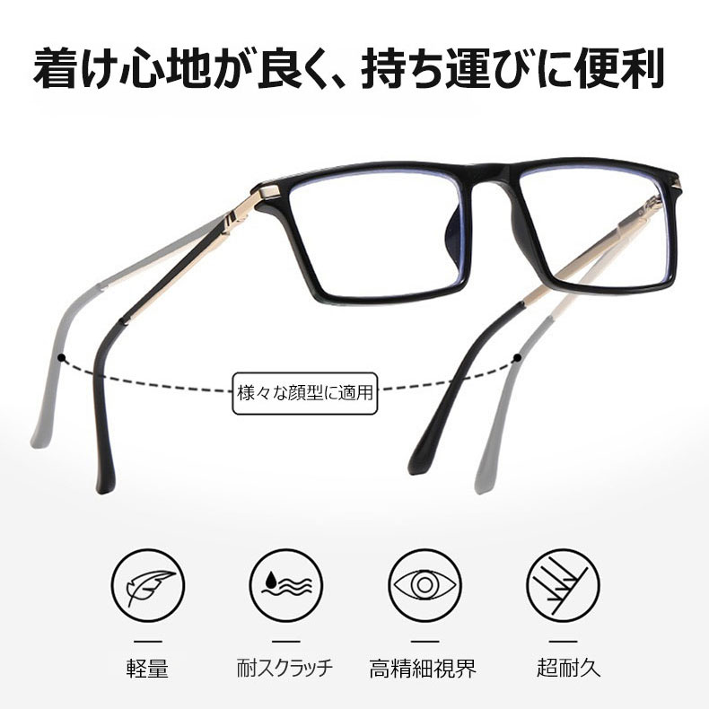 Eterlens 1本3役！遠近両用・瞬間調光サングラス【ブルーライトカット・老眼対応】 - 商品画像 5/12 (Round Progressive)