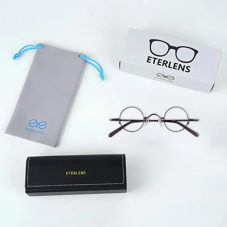 【クラシック・メタルラウンドメガネ】 ETERLENS | アート感溢れるレトロ知性派メガネ | 度付きレンズ対応 |超軽量 日本人の顔に馴染むデザイン