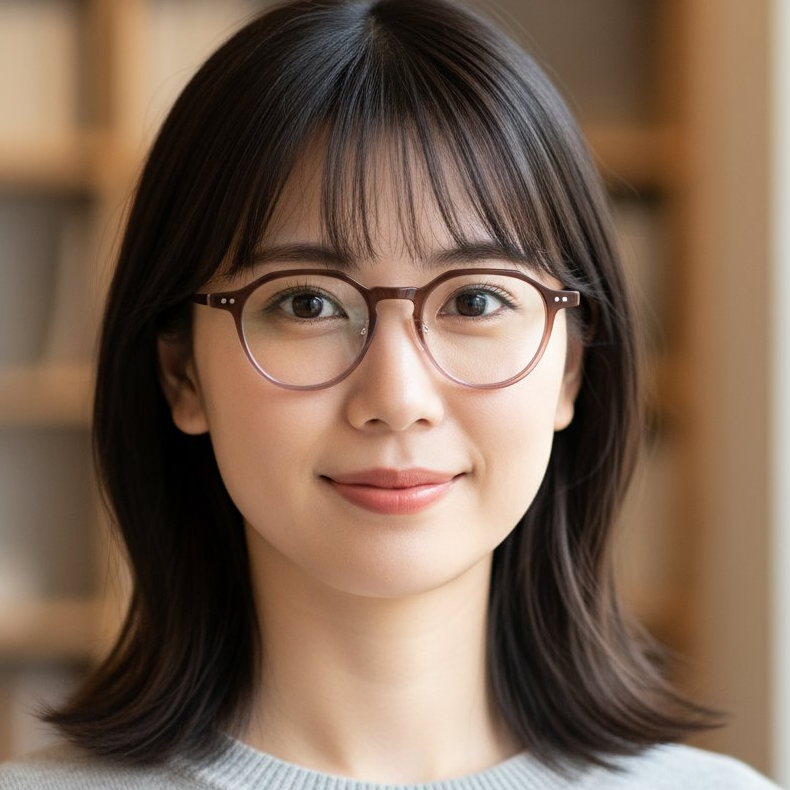 Eterlens｜クラウンパント型アセテートメガネ｜クラシックでおしゃれ｜オーダーメイド