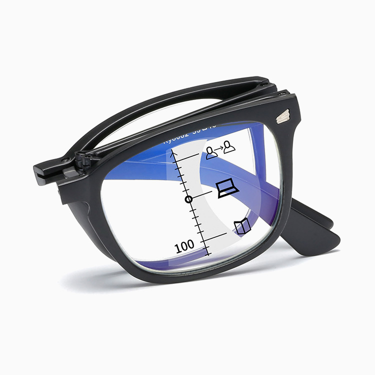 Eterlens｜クラシック大きめフレーム｜感光変色 折りたたみ多焦点｜遠近両用老眼鏡-Eterlens