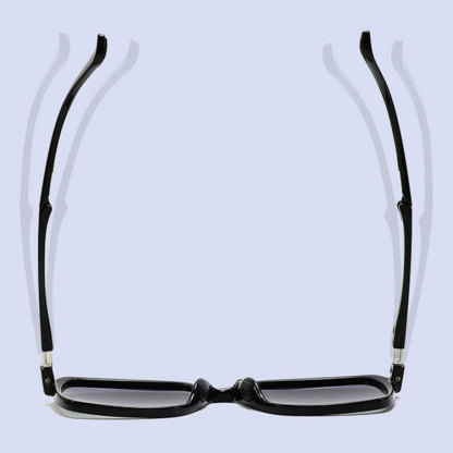 Eterlens | 大きめスクエアフレーム | グラデーションレンズ | 折りたたみ可能  UV400  サングラス-Eterlens