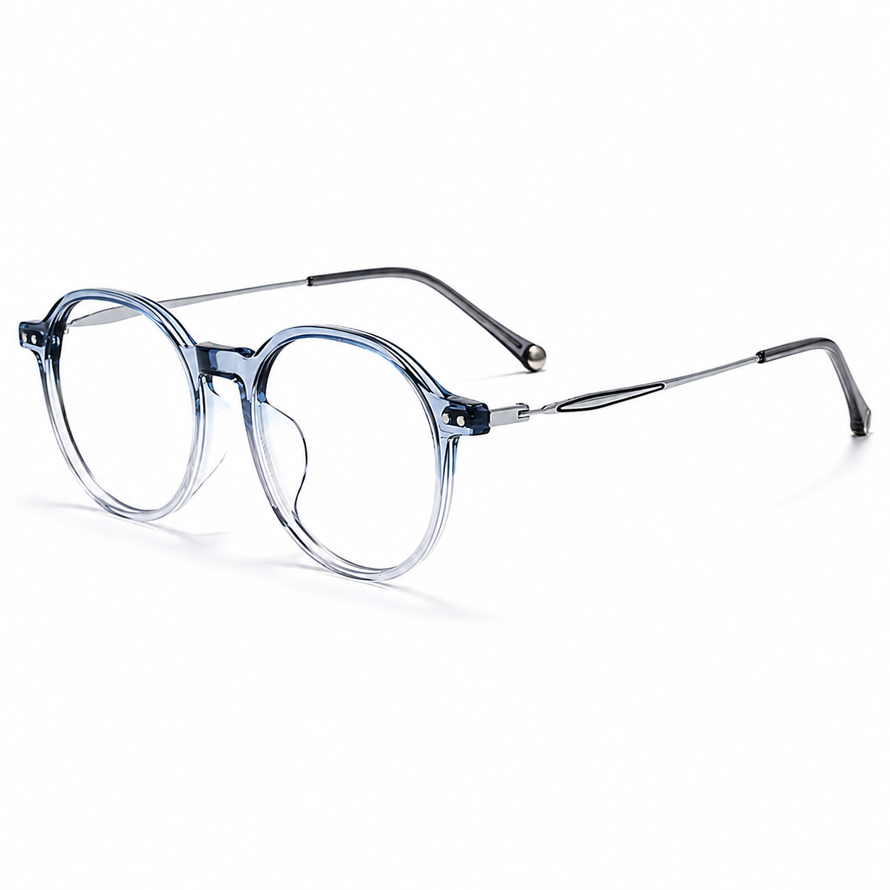 【自然に印象アップ】Eterlens｜超軽量ボストンシェイプメガネ │顔まわりをすっきり見せ、若々しい印象に