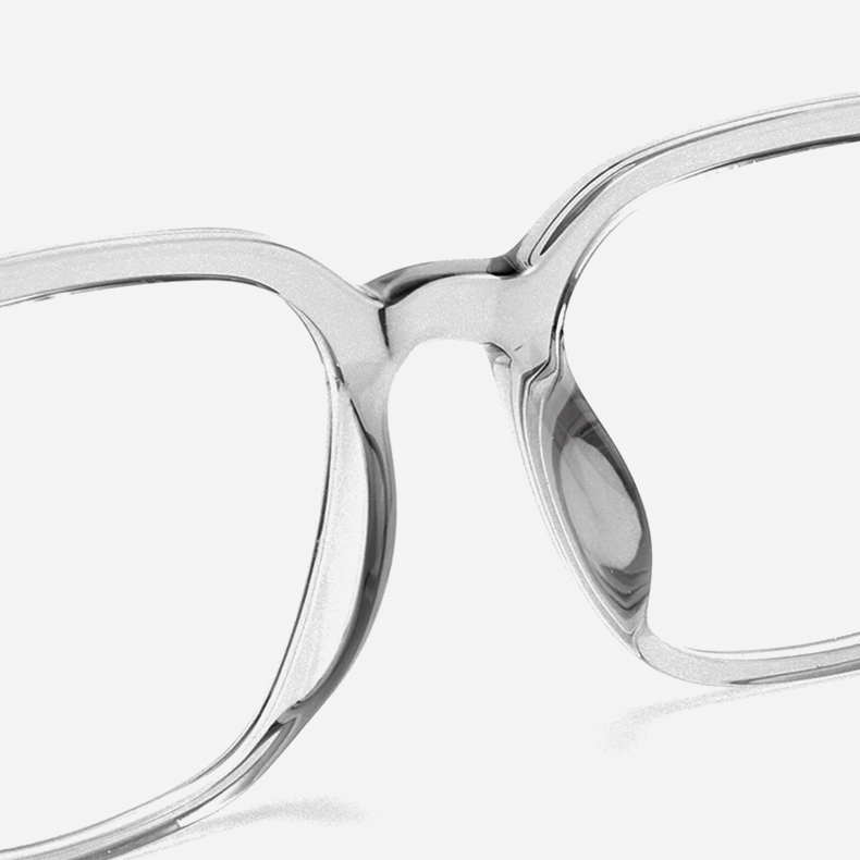 【輪郭補正・レトロモダン】Eterlens ビッグスクエアフレーム | 超軽量17.5g TR素材 | お洒落ですっぴん隠し | ブルーライトカット 度付き対応メガネ - 商品画像 6/8 (Wellington RxReady)