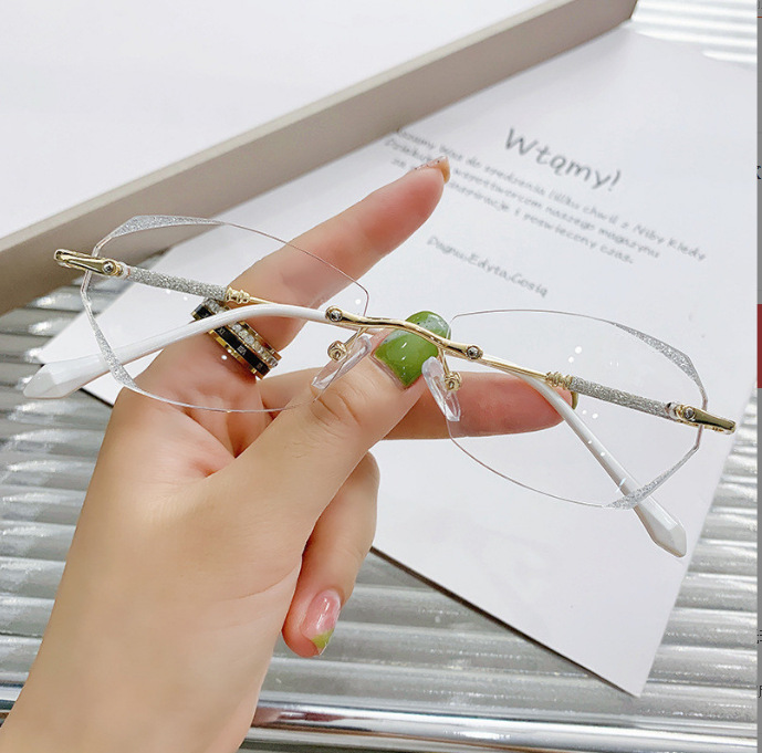 フレームレスブルーライト防止老眼メガネ-老眼鏡 おしゃれ-Eterlens