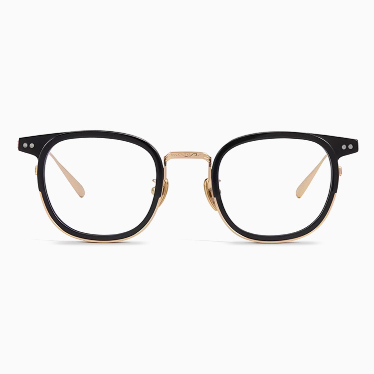 Eterlens｜高級感あふれる彫刻模様チタンメガネ｜度付き対応｜匠の技が光る一本