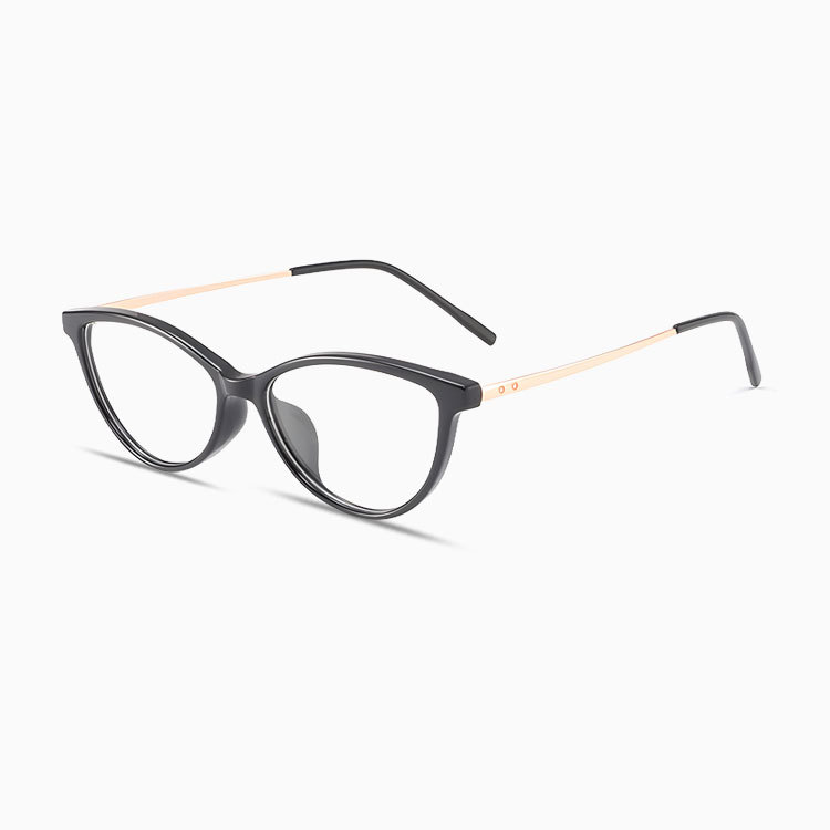 Eterlens｜超軽量9g モダンな細身キャットアイメガネ｜度付き対応｜素顔が明るく見える