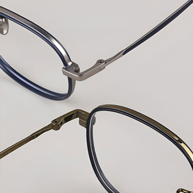 Eterlens|丸みを帯びたスクエア型チタンメガネ|デザイナーズモデル|オーダーメイド