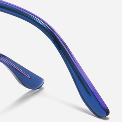 Eterlens｜派手なバイカラーブローフレームメガネ｜おしゃれで個性的