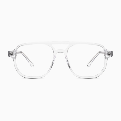 Eterlens｜アビエーターダブルブリッジリベットメガネ｜度付き対応｜レトロでエレガント