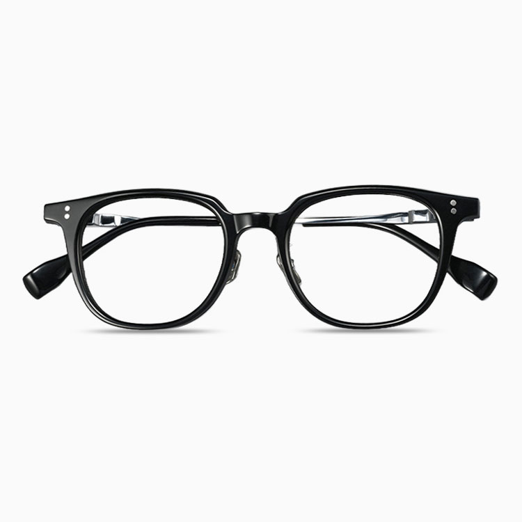 Eterlens｜16.4g ボストン型アセテートチタン製メガネ｜レトロ風｜オーダーメイド