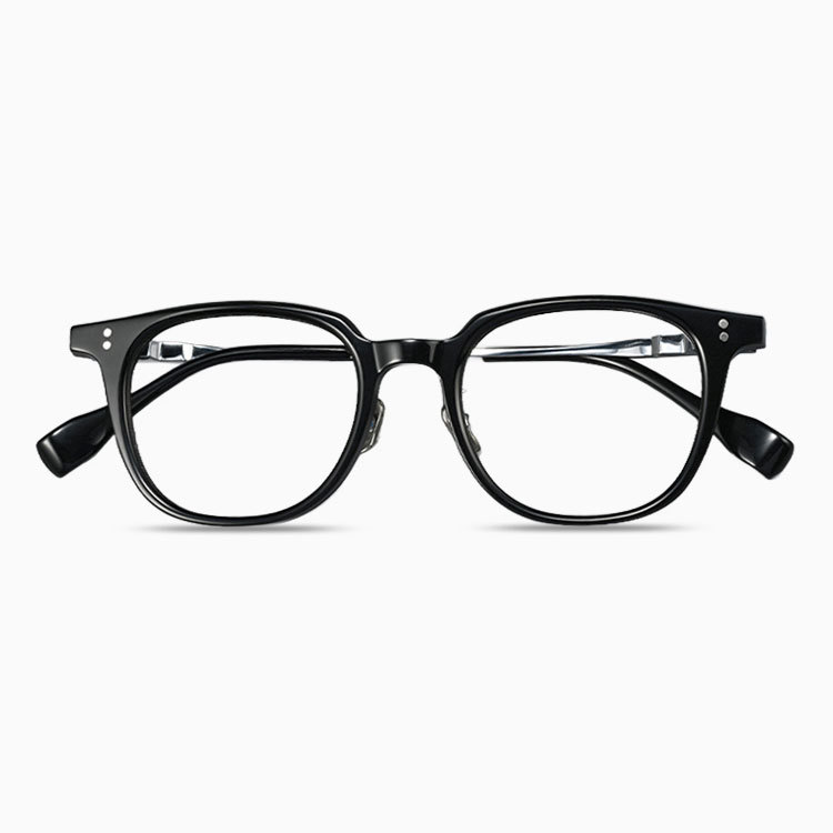 Eterlens｜16.4g ボストン型アセテートチタン製メガネ｜レトロ風｜オーダーメイド