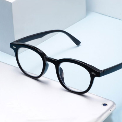 Eterlens | リベット付きボストンフレーム老眼鏡 | レトロモダンスタイル