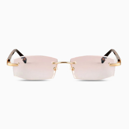 Eterlens ハイエンドリムレス老眼鏡 、ダイヤモンドカットレンズ、快適なフィット感で、日常使用に最適-Eterlens