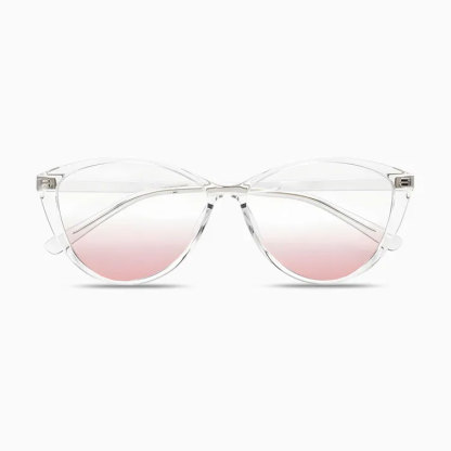 Eterlens | 9.5g フォックス型チークカラーレンズメガネ | 小顔効果ブルーライトカット | ガーリースタイル