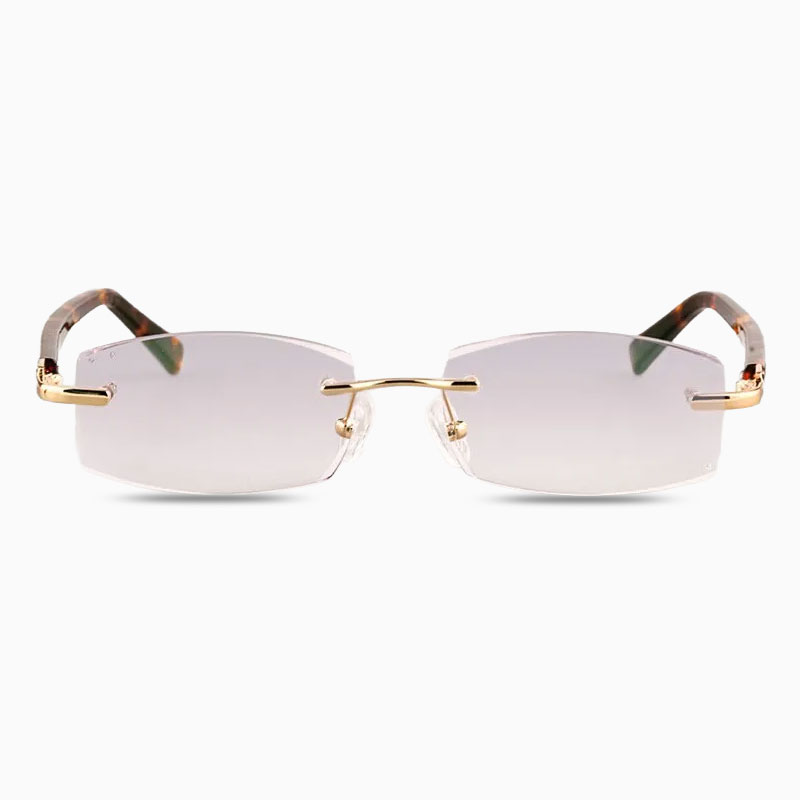 Eterlens ハイエンドリムレス老眼鏡 、ダイヤモンドカットレンズ、快適なフィット感で、日常使用に最適-Eterlens