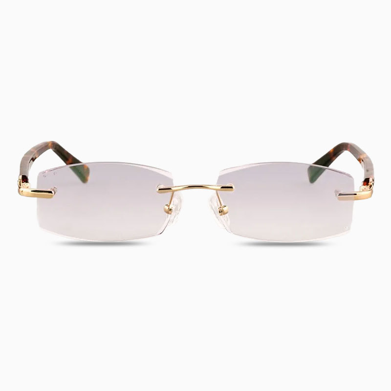 Eterlens ハイエンドリムレス老眼鏡 、ダイヤモンドカットレンズ、快適なフィット感で、日常使用に最適-Eterlens