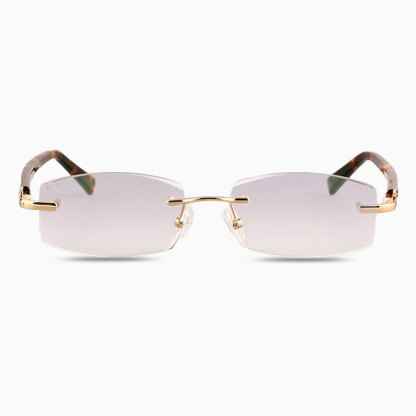 Eterlens ハイエンドリムレス老眼鏡 、ダイヤモンドカットレンズ、快適なフィット感で、日常使用に最適-Eterlens