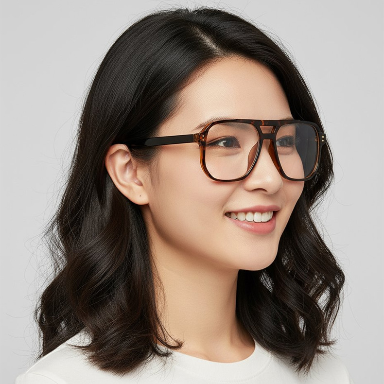 【超軽量・高弾性TR90】Eterlens 老眼鏡 おしゃれ 丸メガネ | 驚きの軽さ ストレスフリー設計 | ブルーライトカット 形状記憶フレーム 男女兼用 - 商品画像 4/12 (Aviator RxReady)