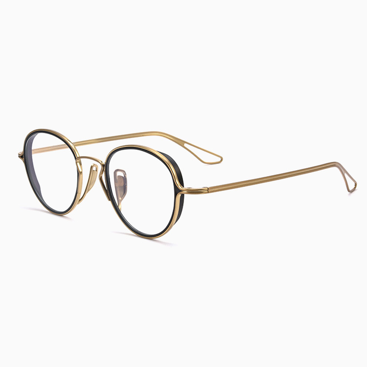 Eterlens｜レトロ風チタンメガネ｜度付き対応｜匠の技が光る一本