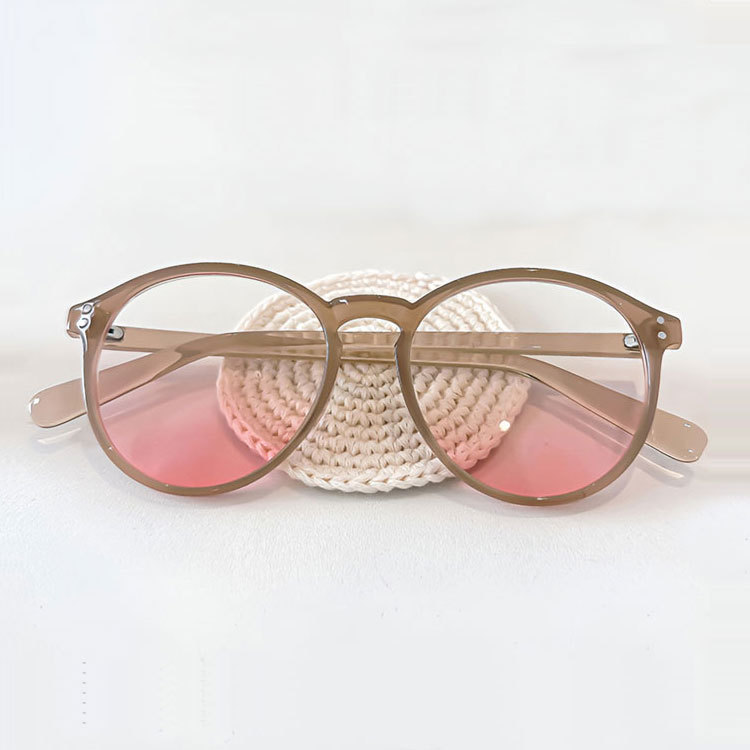 Eterlens | ビッグフレームチークメガネ | 小顔効果ブルーライトカット | 素顔に映える