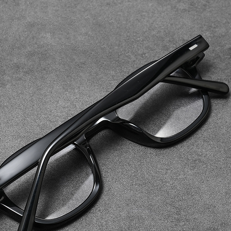 Eterlens｜レトロ風アセテート製小さめフレームメガネ｜クラシックな太セル