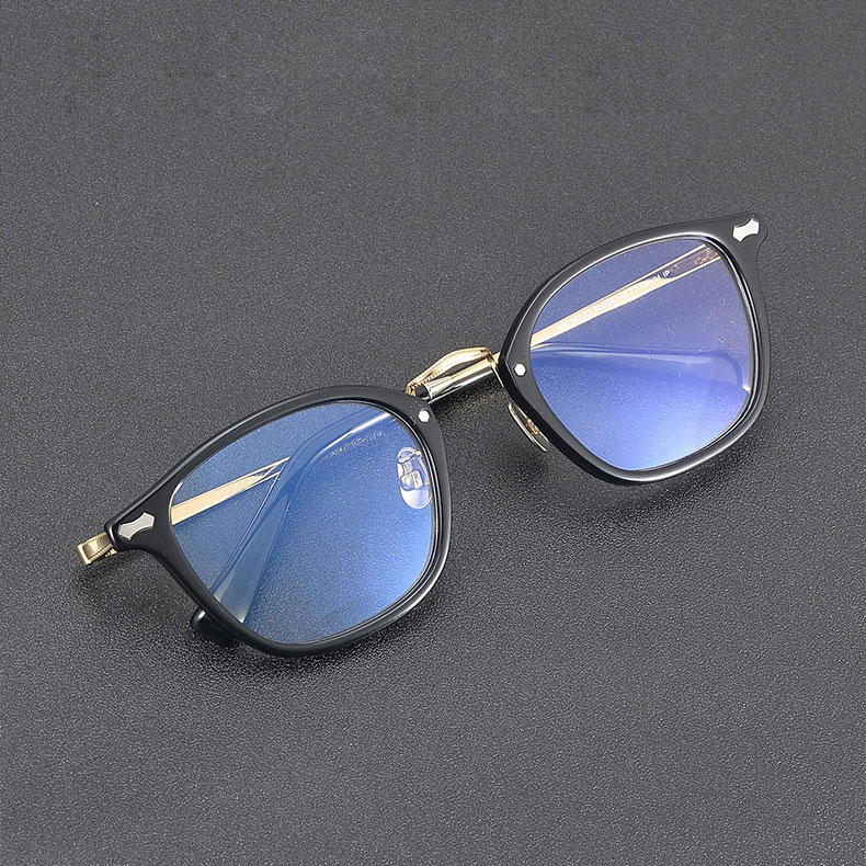 Eterlens|ボストン型メタルブリッジメガネ|クラシックなデザイン|オーダーメイド