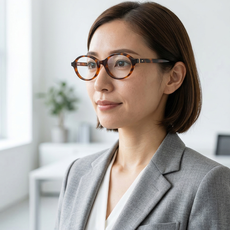 Eterlens│クラシックなオーバル型メガネ