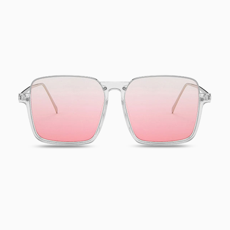 Eterlens｜ビッグフレームチークメガネ｜グラデーションカラーレンズ・UV380｜素顔でも血色感が良い