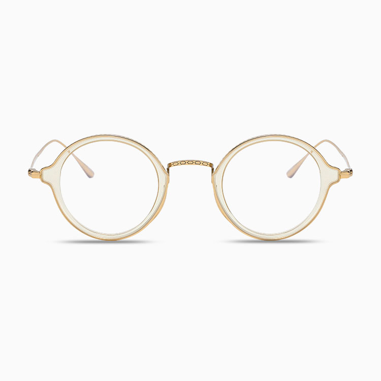 Eterlens | チタン製レトロな太リムスプラウトパットメガネ | 匠の技が光る一本