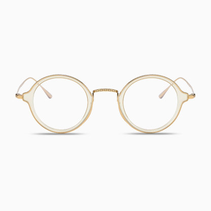 Eterlens | チタン製レトロな太リムスプラウトパットメガネ | 匠の技が光る一本