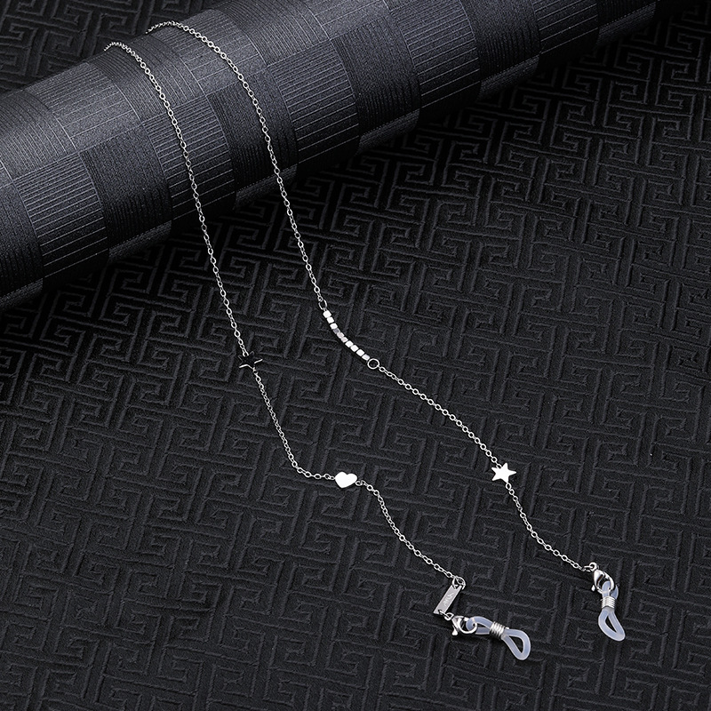 Eterlens おしゃれな純チタン製軽量眼鏡チェーン-Eterlens