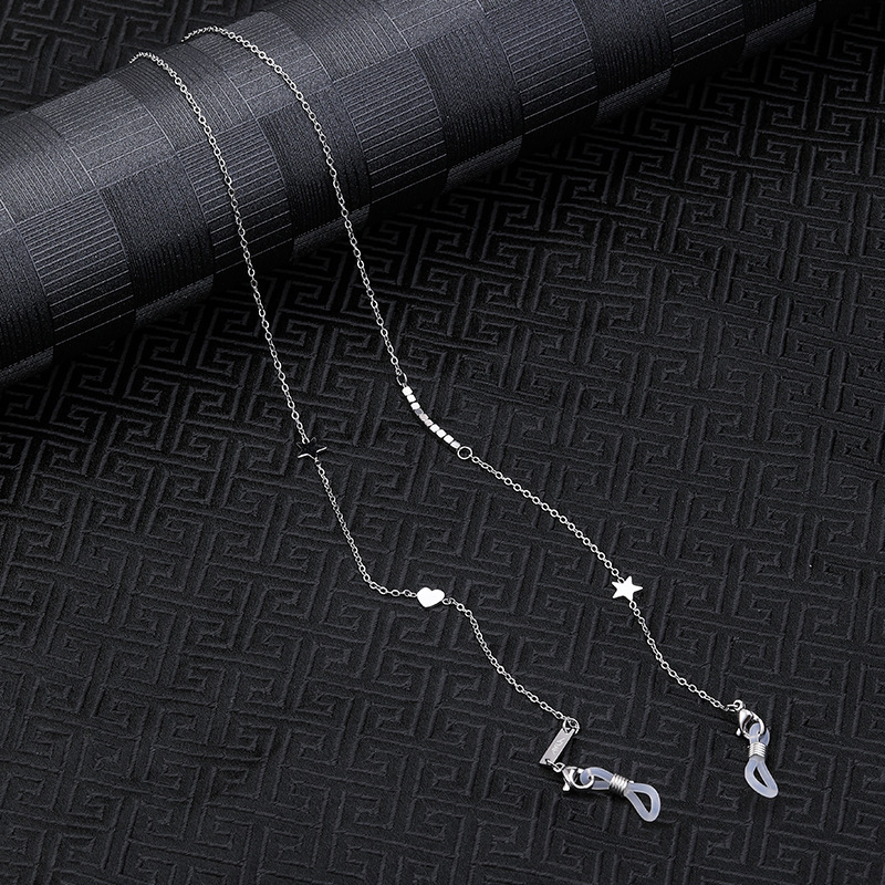 Eterlens おしゃれな純チタン製軽量眼鏡チェーン-Eterlens