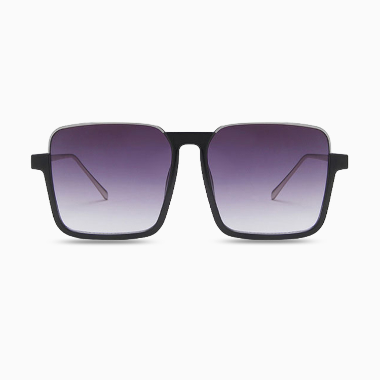 Eterlens｜ビッグフレームチークメガネ｜グラデーションカラーレンズ・UV380｜素顔でも血色感が良い