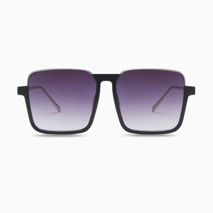 Eterlens｜ビッグフレームチークメガネ｜グラデーションカラーレンズ・UV380｜素顔でも血色感が良い