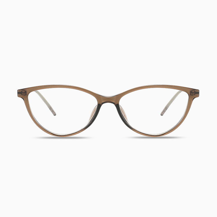 Eterlens｜超軽量9g モダンな細身キャットアイメガネ｜度付き対応｜素顔が明るく見える