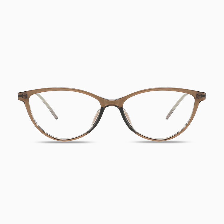 Eterlens｜超軽量9g モダンな細身キャットアイメガネ｜度付き対応｜素顔が明るく見える