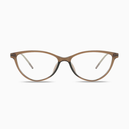 Eterlens｜超軽量9g モダンな細身キャットアイメガネ｜度付き対応｜素顔が明るく見える