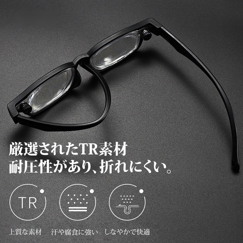 Eterlens｜手動でピントを合わせる老眼鏡｜+1.00から+4.00まで調節可能｜シンプルでエレガント