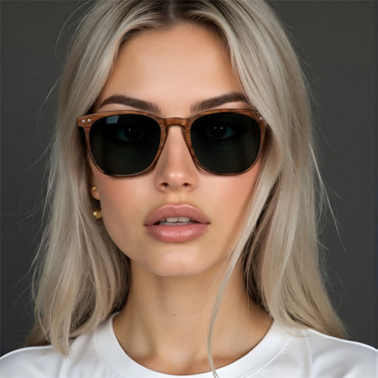 Eterlens │木目調フレームデザイン│ 二重焦点調光+累進多焦点 │ レトロな遠近両用老眼鏡-Eterlens