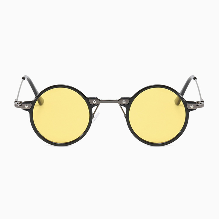Eterlens 小さめの個性ラウンドフレーム|UV400|ヒップホップ風サングラス-Eterlens