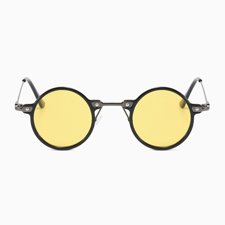 Eterlens 小さめの個性ラウンドフレーム|UV400|ヒップホップ風サングラス-Eterlens