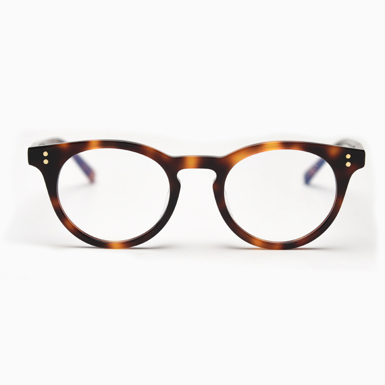 Eterlens｜デザイナーコレクションのボストン型フレーム｜度付き対応｜キーホールブリッジメガネ