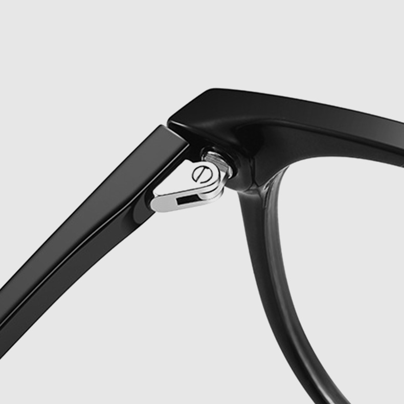 【超軽量・柔軟なTR素材】Eterlens 11g メガネ 度付き対応 おしゃれ 黒縁 | ボストン型クラシックフレーム | ユニセックス・長時間掛けても快適 - 商品画像 6/10 (Boston RxReady)