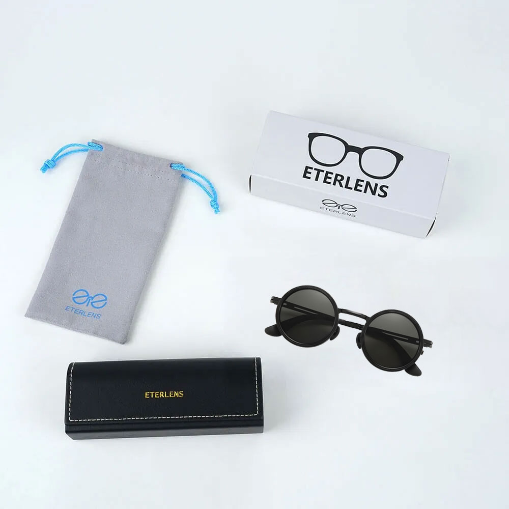 【光の透過率を自在に調整できるサングラス】Eterlens｜回転式ND偏光サングラス｜カメラNDフィルター発想｜三段折りたたみ・ポケット収納｜運転・登山・旅行・日常に対応｜折りたたみ偏光サングラス