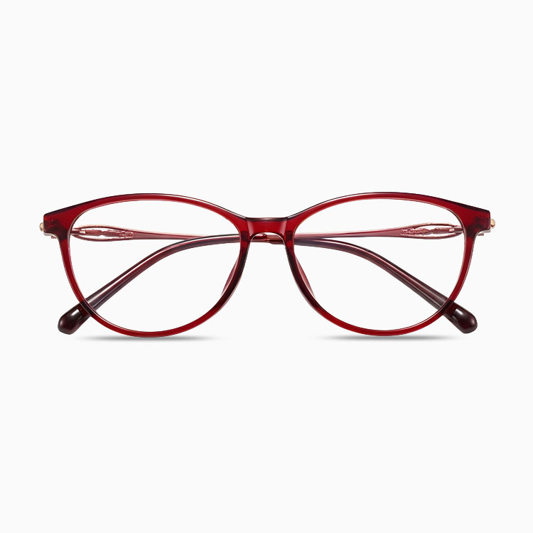 Eterlens｜透かし彫りデザインラインストーンを施したキャットアイメガネ｜度付き対応｜すっぴんでも肌映え