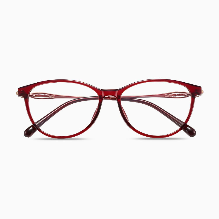 Eterlens｜透かし彫りデザインラインストーンを施したキャットアイメガネ｜度付き対応｜すっぴんでも肌映え