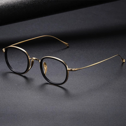 Eterlens｜ウェリントン型スプラウトパットメガネ｜度付き対応｜匠の技が光る1本