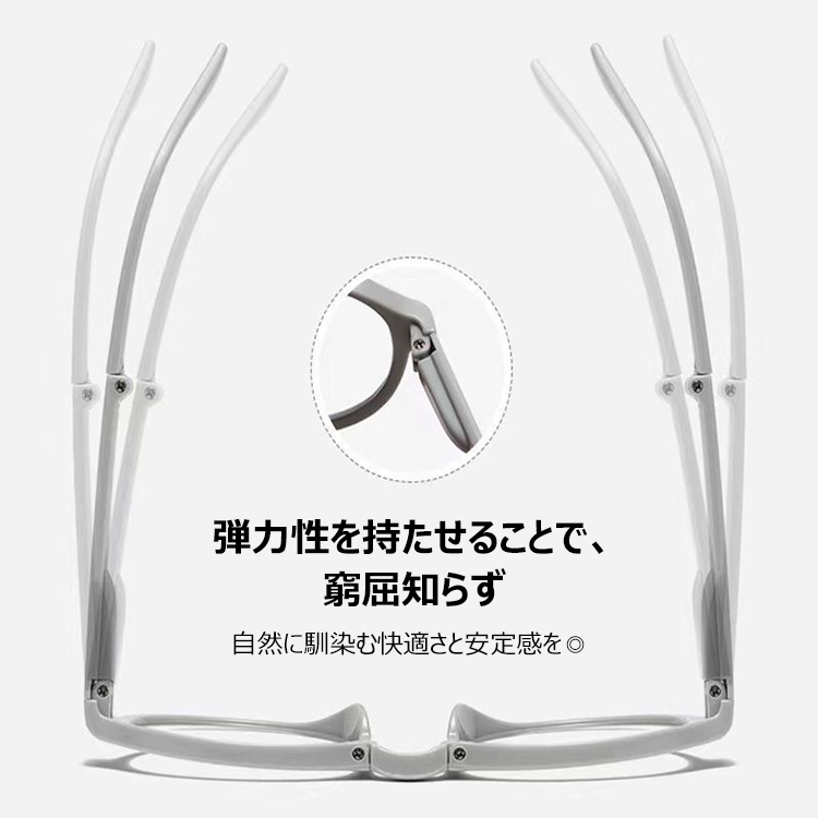 Eterlens コンパクトにしまえる 折りたたみ式シニアグラス-Eterlens